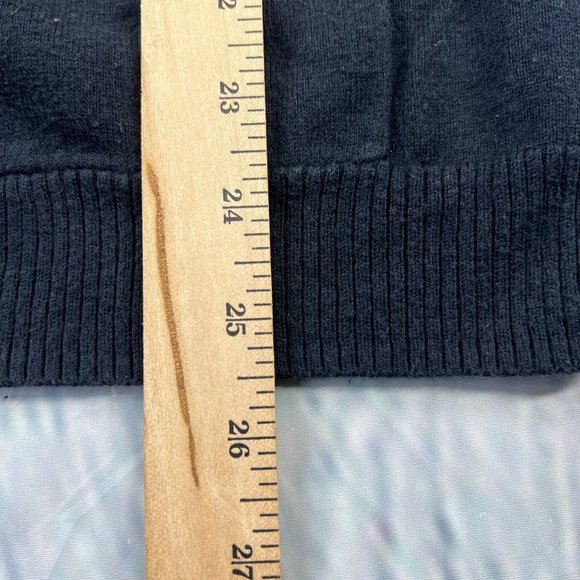 Hollister Women’s Cardigan Sweater Blue V Neck Pockets Long Sleeve Logo Knit S - Picture 5 of 8